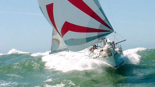 Illusion showing off its downwind performance.