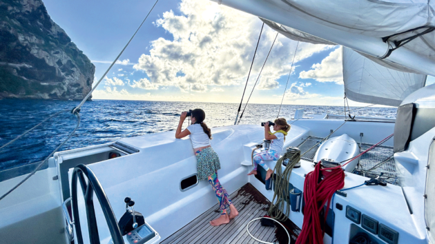 Kopman’s daughters at anchor